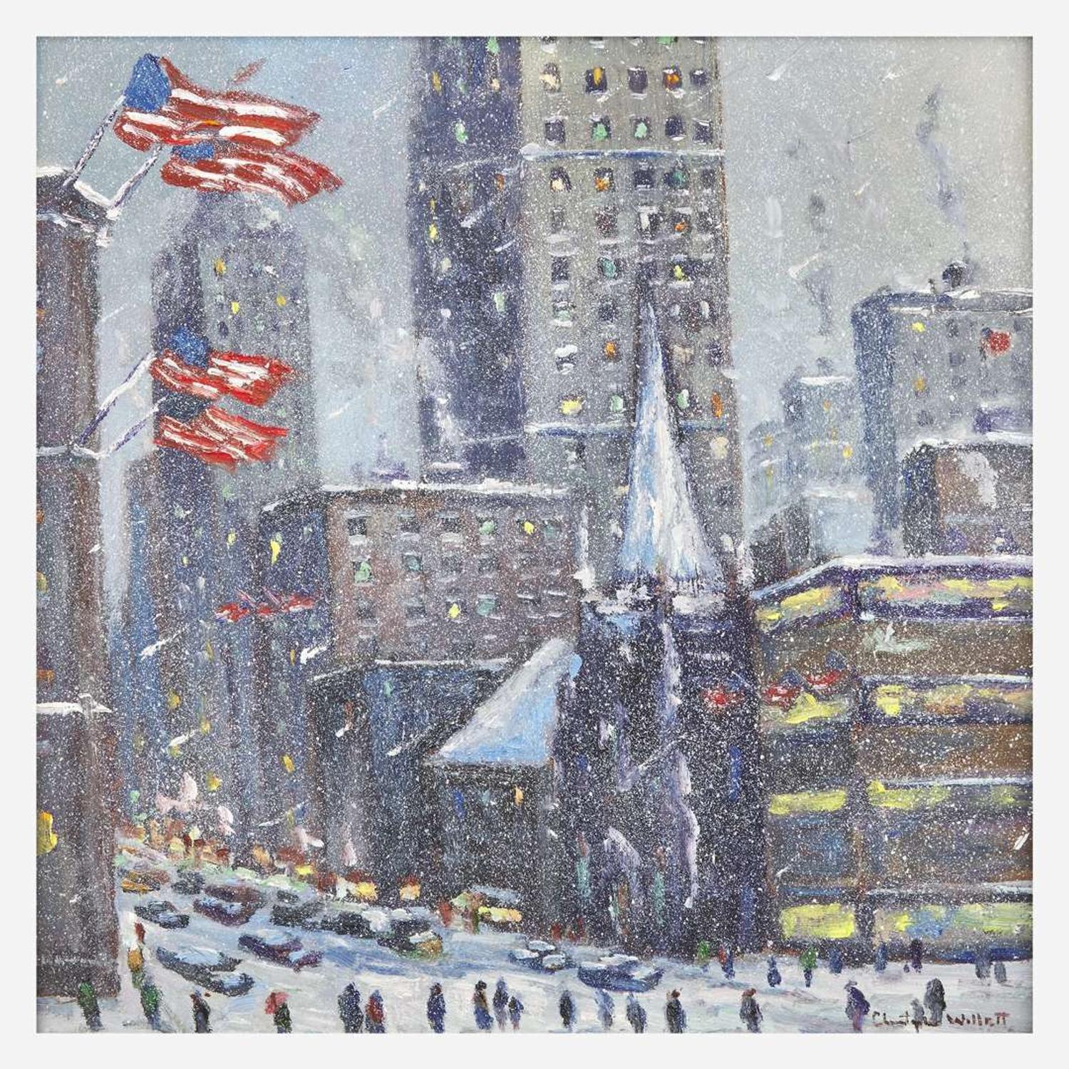 Christopher Willett (American, B. 1959) Trinity Church