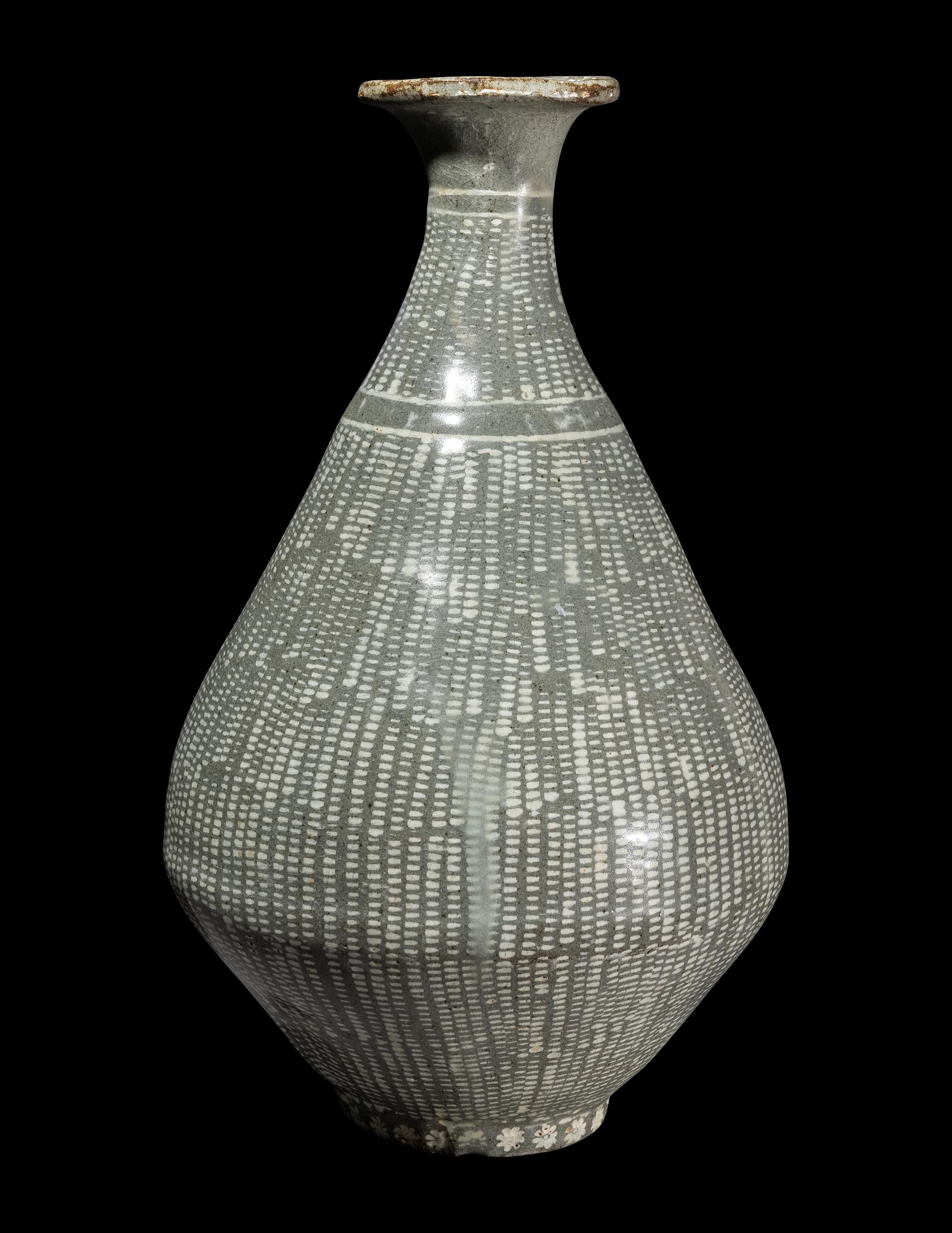 A Korean Celadon Glazed Porcelain Vase