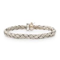 WHITE GOLD MESH BRACELET