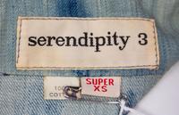 A Stephen Bruce and Leila Larmon "Hey, Diddle Diddle" Denim Cotton Dress, Size XS.