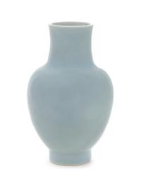 A Clair-de-Lune Glazed Porcelain Vase — 19TH/20TH CENTURY