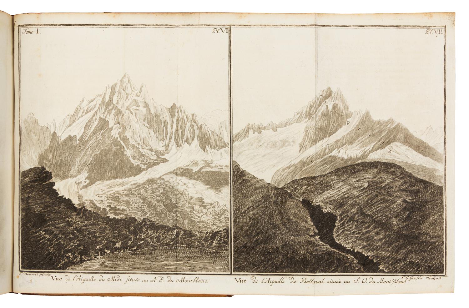 SAUSSURE, Horace Benedict de (1740-1799). Voyage Dans Les Alpes. Neuchatel, 1796. FIRST EDITION.