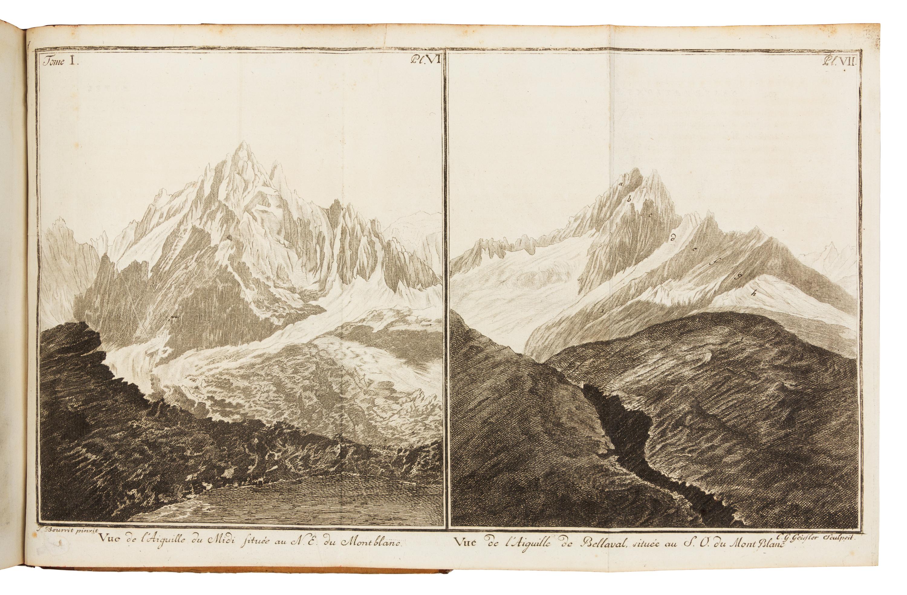 SAUSSURE, Horace Benedict de (1740-1799). Voyage Dans Les Alpes. Neuchatel, 1796. FIRST EDITION.