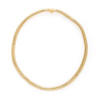 CARTIER, PARIS, YELLOW GOLD PANTHERE LINK NECKLACE