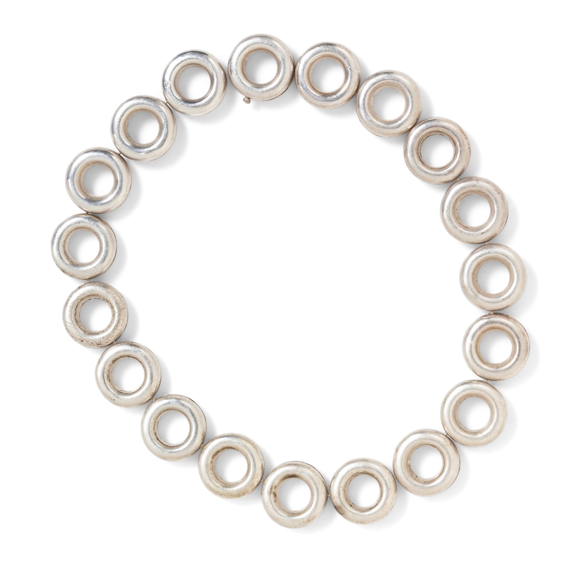 A Silver Circular Link Necklace, Netherlands, Circa 1997,