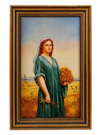 A German Porcelain Plaque: Ruth