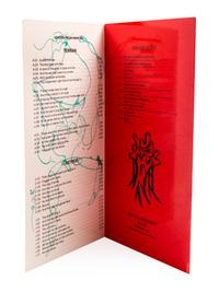 (ARTISTS BOOKS, CONCEPTUAL MENUS). Human House, by Jean McGarry [and] The Menu, by Toby Lee Greenberg. (with 1 other, 3 total)