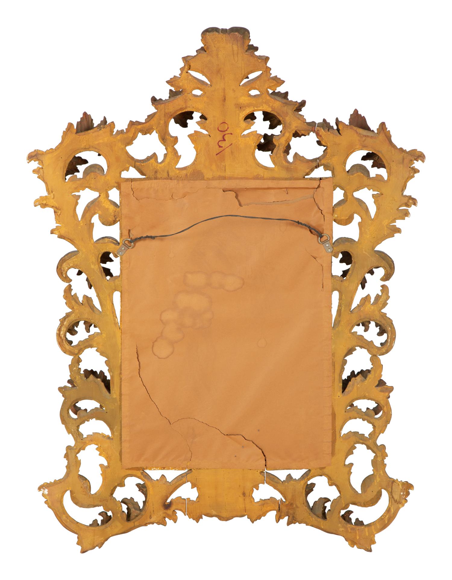 An Italian Rococo Style Giltwood Mirror