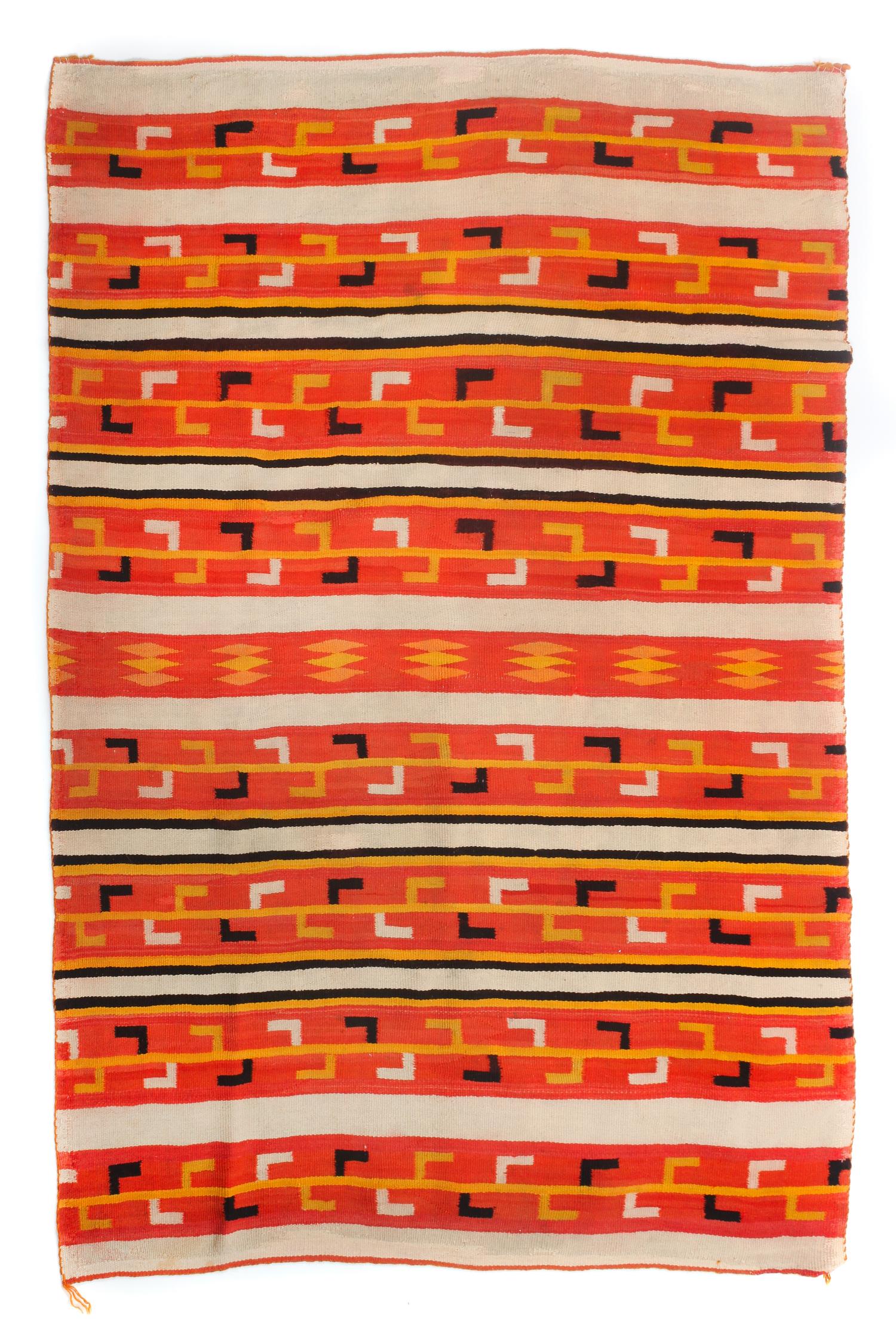 A Navajo Corn Plant Transitional Blanket 50 x 70 inches.