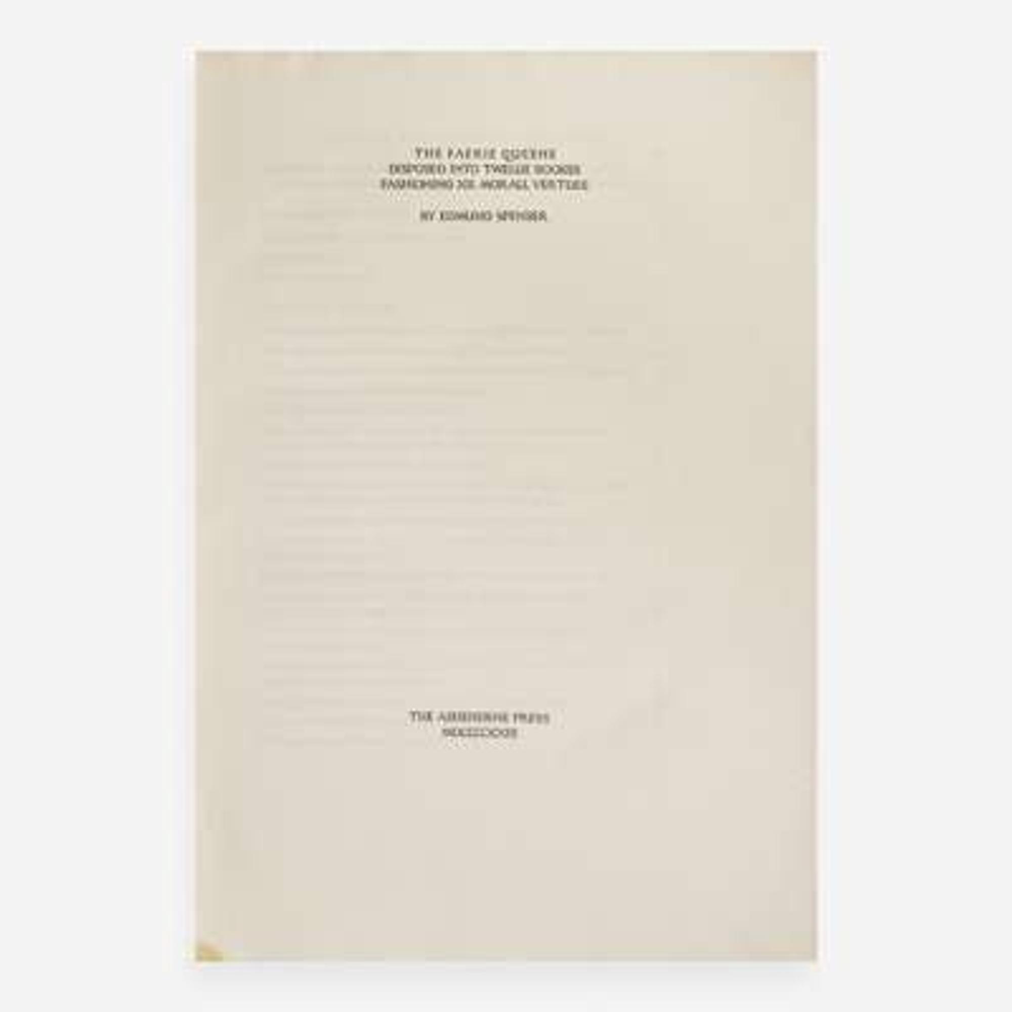 [Private Press] [Ashendene Press, The] Spenser, Edmund The Faerie Queene...