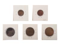 [EXONUMIA]. A group of Lincoln, John C. Frémont, Andrew Jackson, Ulysses Grant, and Civil War-related tokens and medals, comprising: