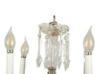 A Cut Glass Four-Light Chandelier