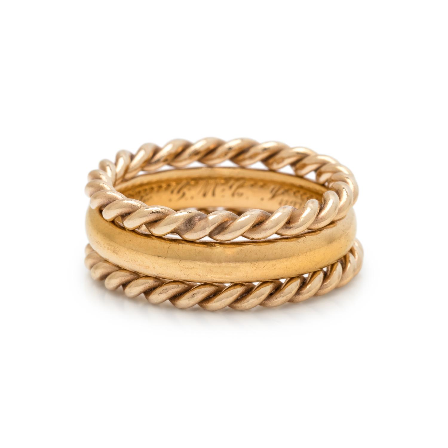 COLLECTION OF YELLOW GOLD RINGS