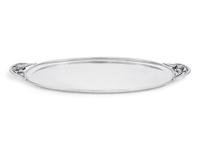 A Georg Jensen Silver Blossom Pattern Serving Tray
