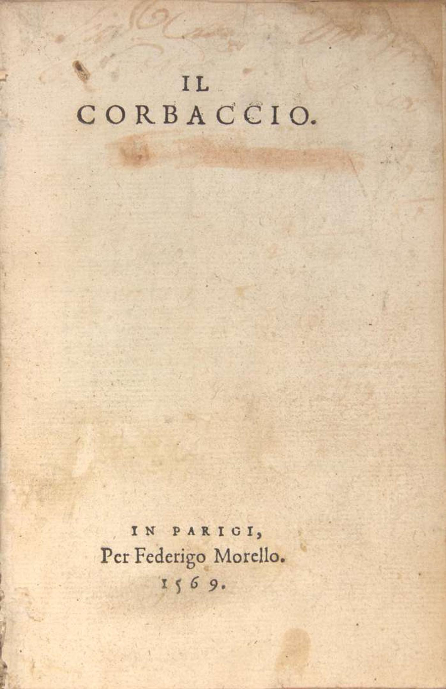 [Literature] Boccaccio, Giovanni: Group of 12 Works