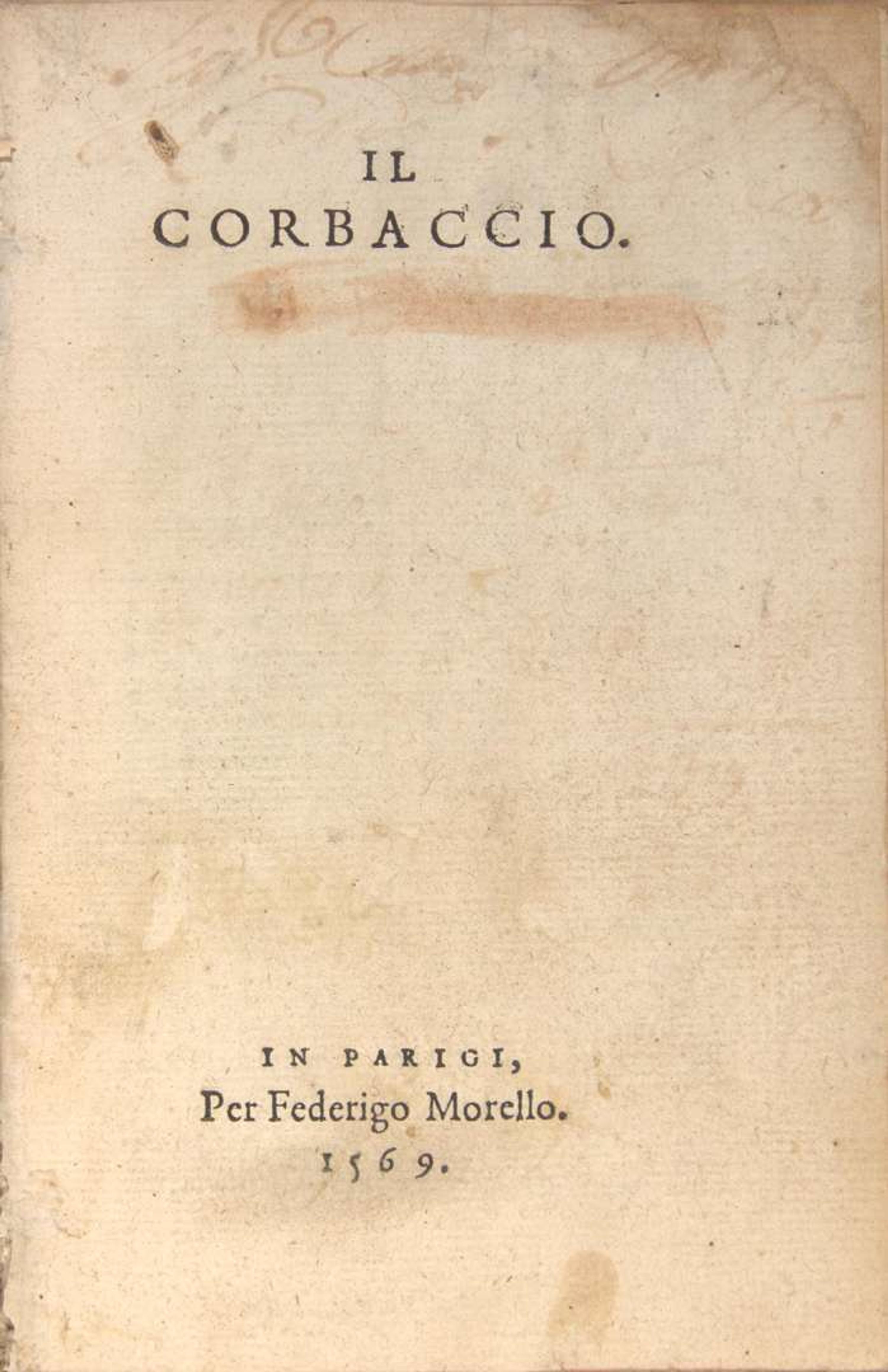 [Literature] Boccaccio, Giovanni: Group of 12 Works