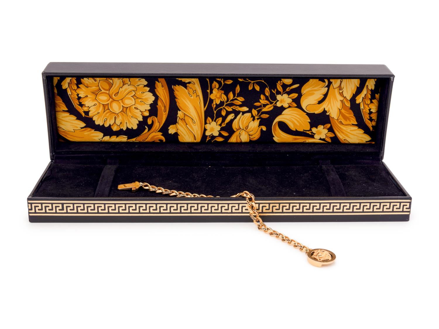Gianni Versace Men's Gold Plated Chain Bracelet, 2001