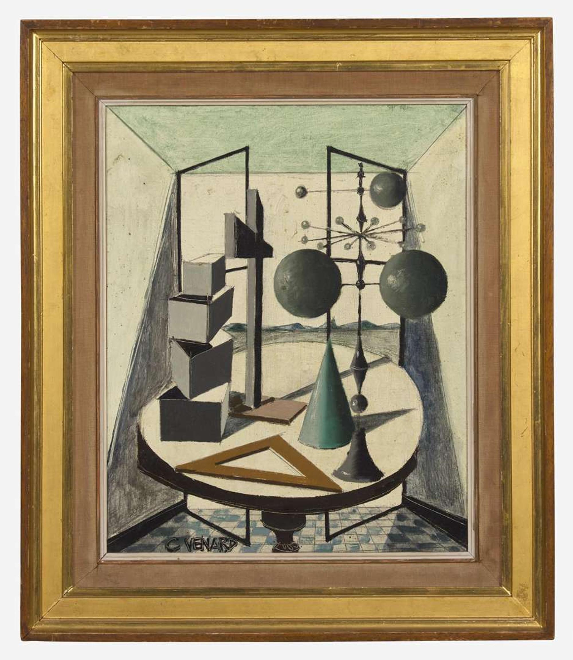 Claude Venard (French, 1913-1999) - Géométrie Devant la Fenêtre