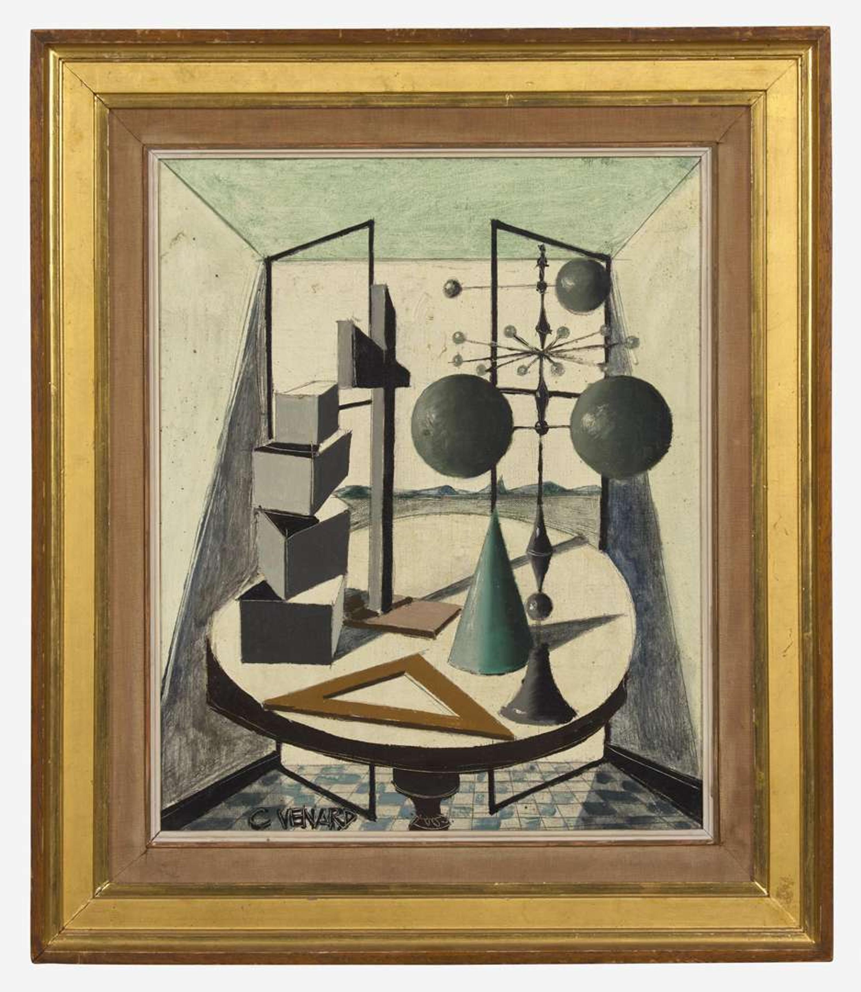 Claude Venard (French, 1913-1999) - Géométrie Devant la Fenêtre