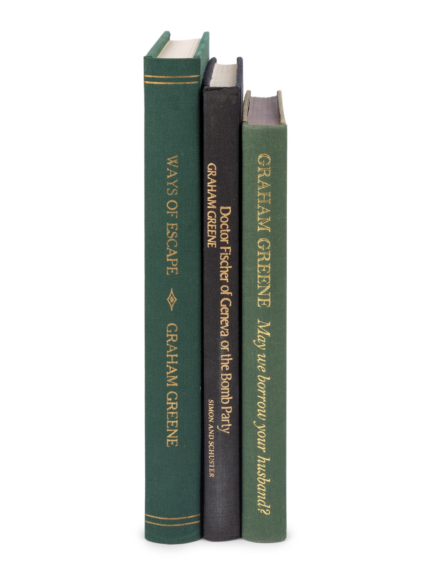 GREENE, Graham (1904-1991). A group of 12 works, including signed limited editions, including: