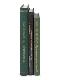 GREENE, Graham (1904-1991). A group of 12 works, including signed limited editions, including: