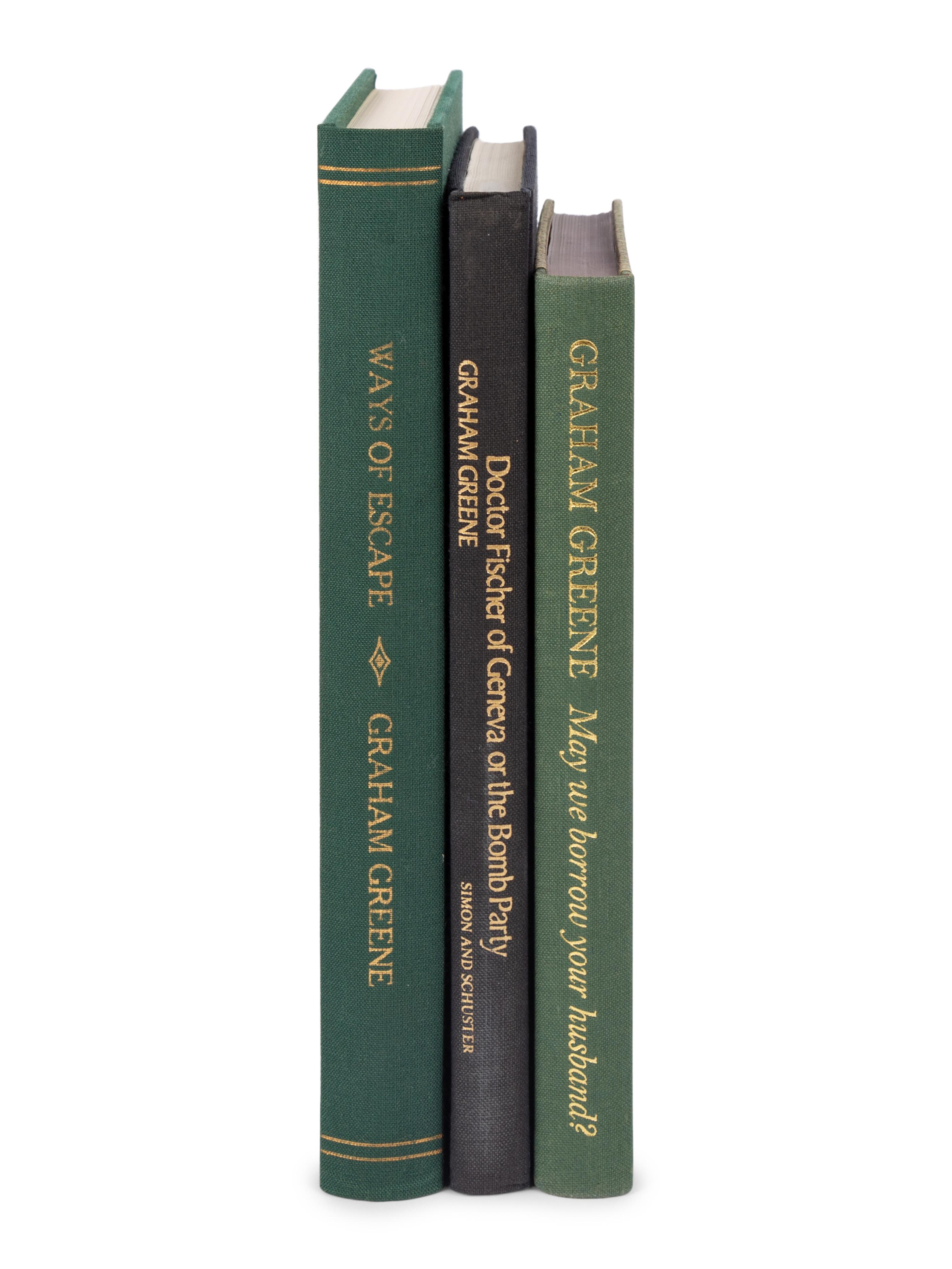 GREENE, Graham (1904-1991). A group of 12 works, including signed limited editions, including: