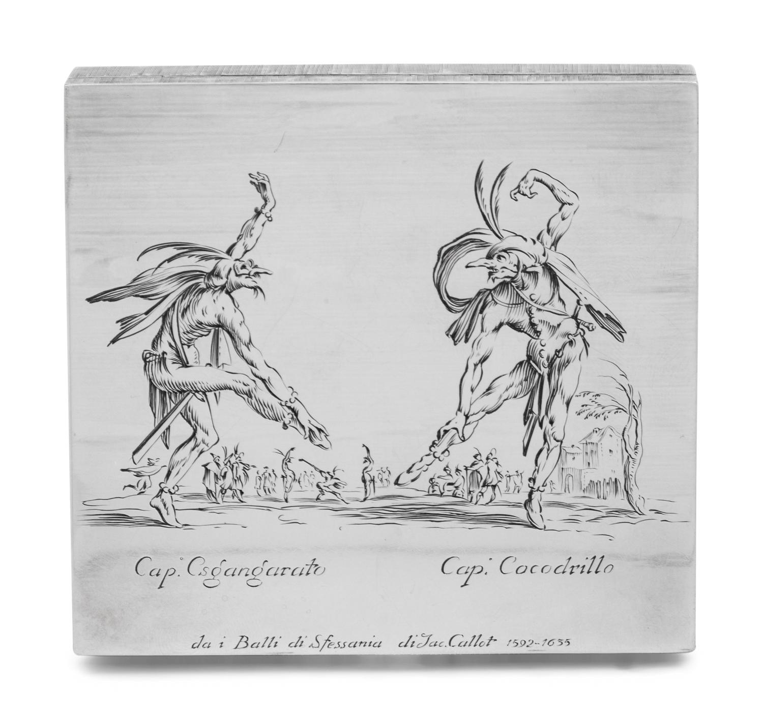 A Buccellati Silver Cigarette Box