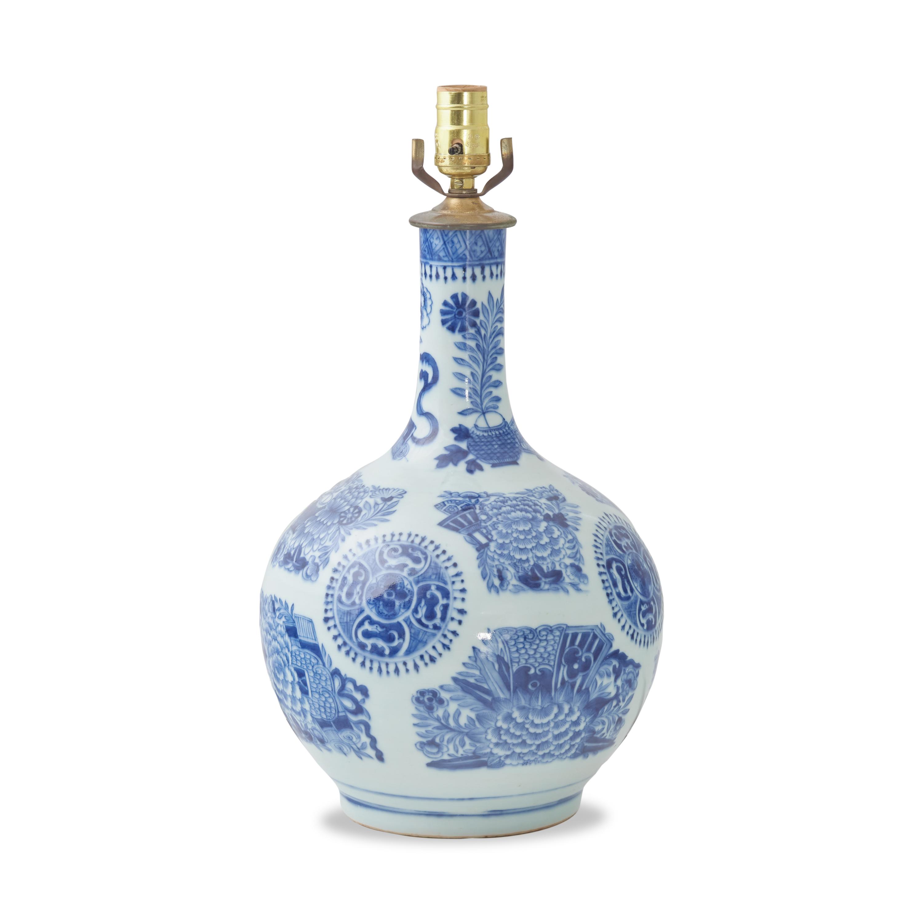 A Chinese Porcelain Vase Mounted as a Lamp