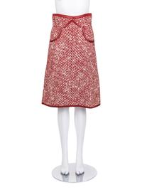 Chanel Wool Herringbone Long Coat and Skirt, Fall 2000