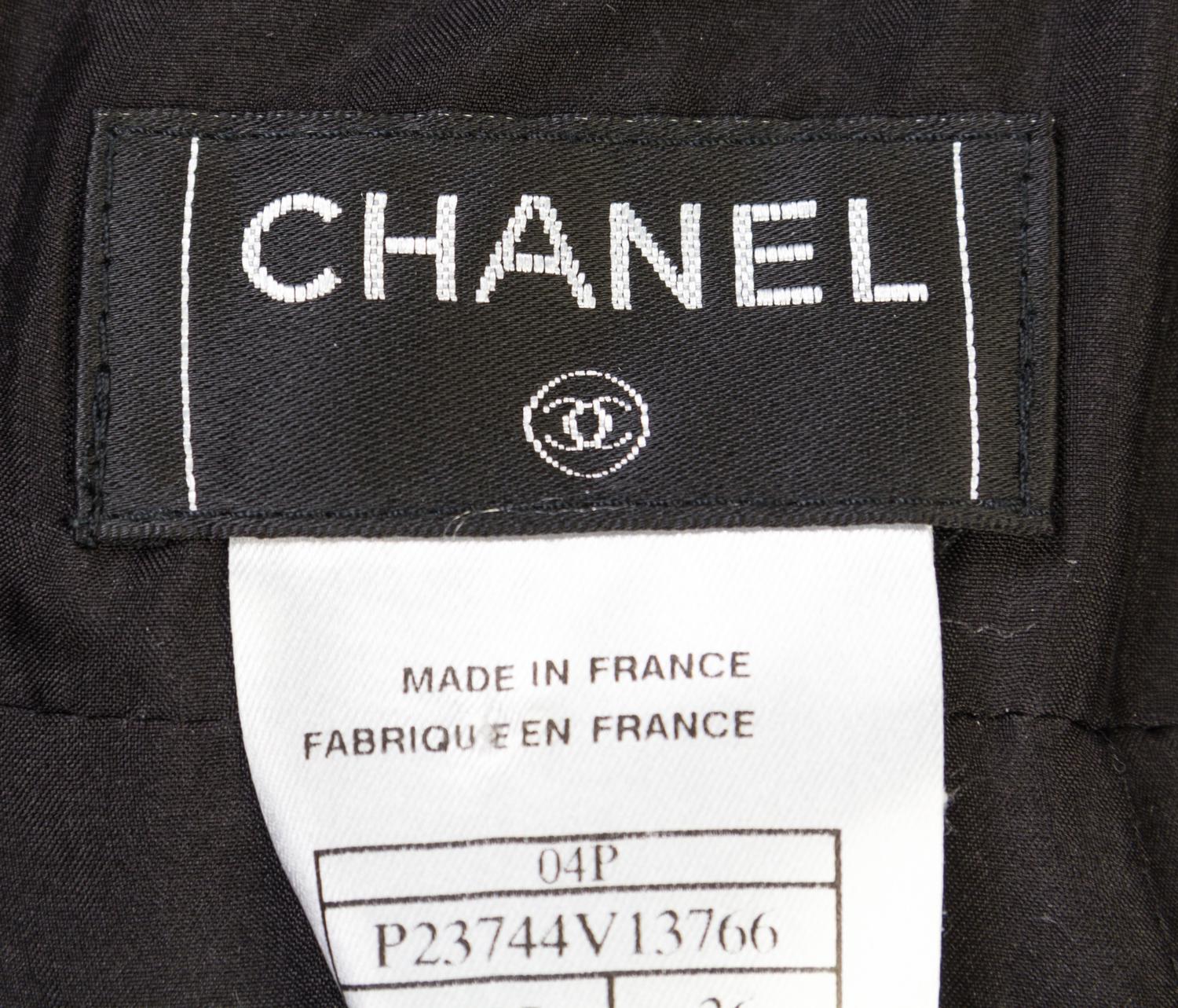 A Chanel Black Boucle Skirt Suit, Size 36.