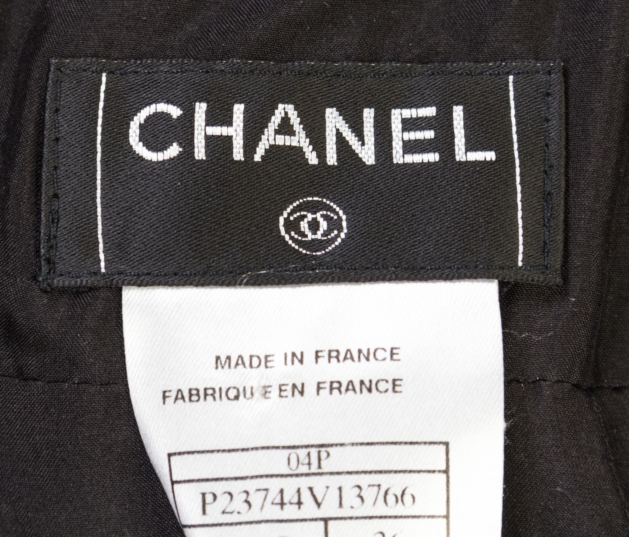A Chanel Black Boucle Skirt Suit, Size 36.