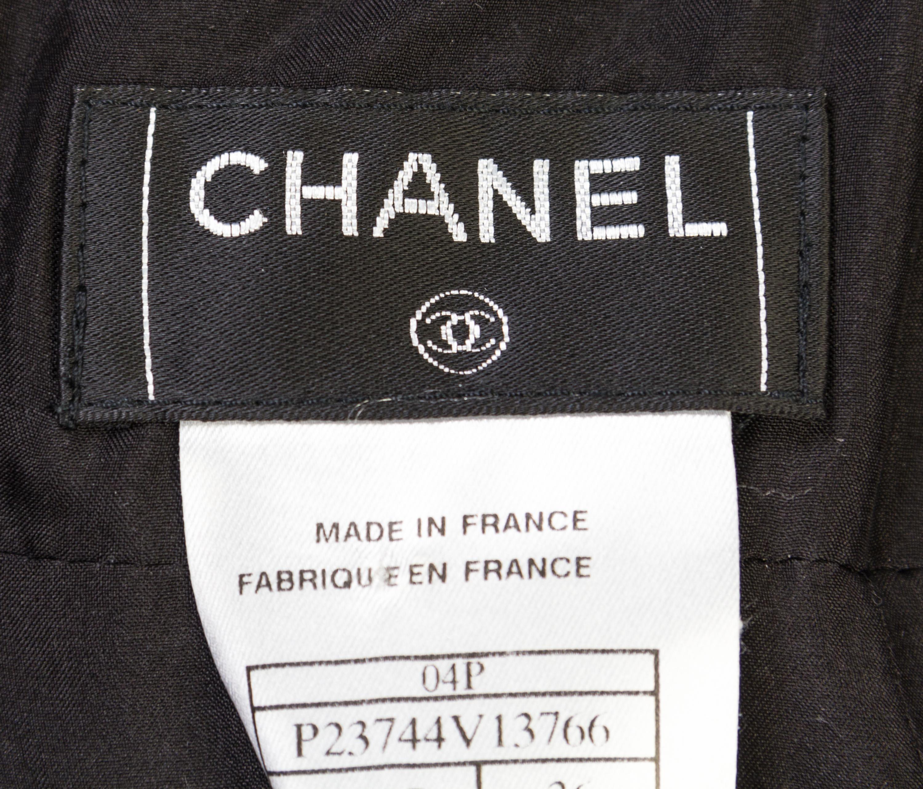 A Chanel Black Boucle Skirt Suit, Size 36.