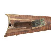Full Stock Flintlock Rifle by Jacob Fordney with Four Piece Patchbox