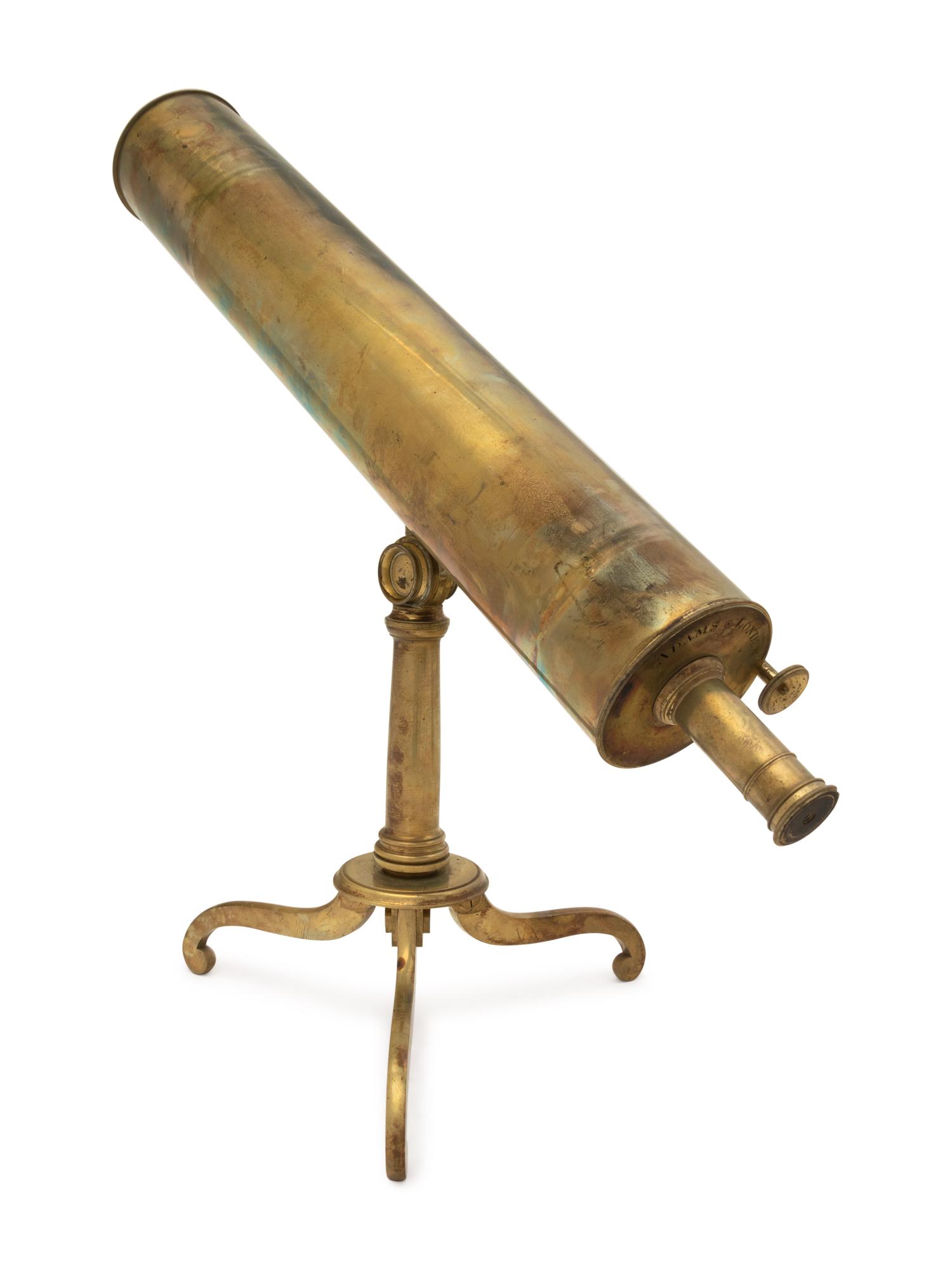 An English Brass 4-Inch Reflecting Table Telescope