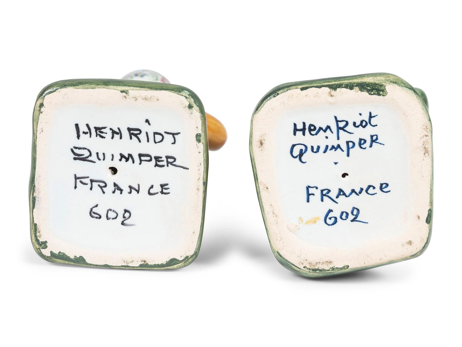 A Group of Quimper Faience Table Articles