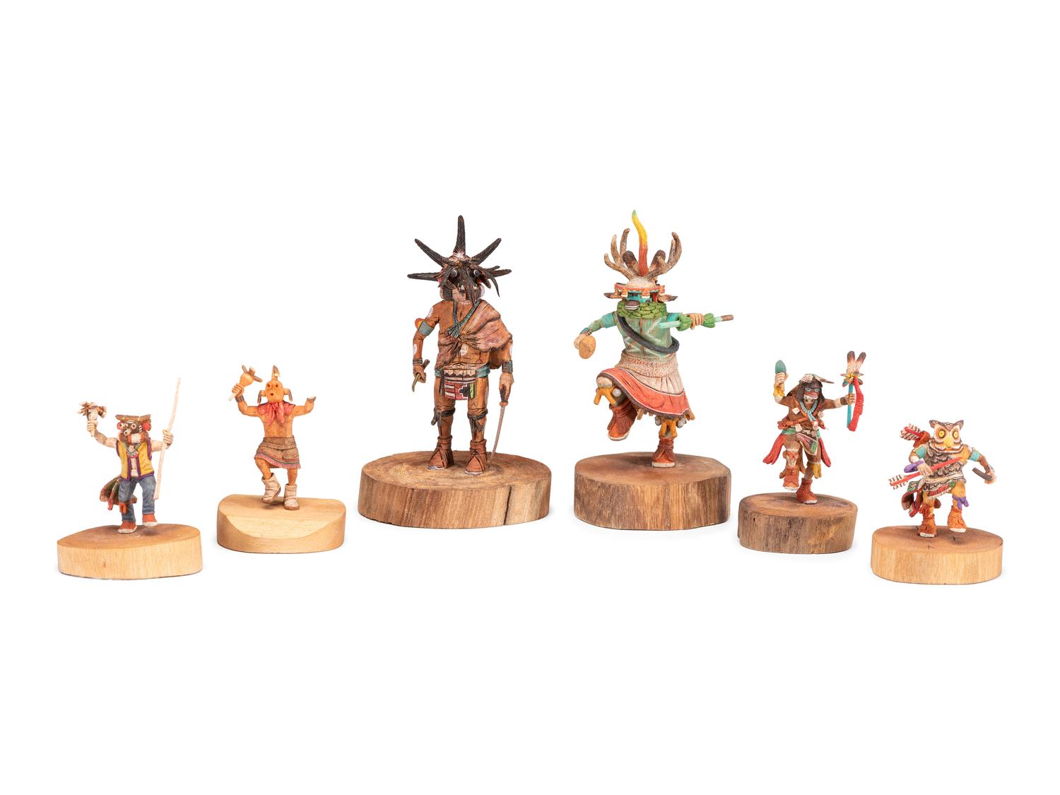 Group of Miniature Hopi Katsinas