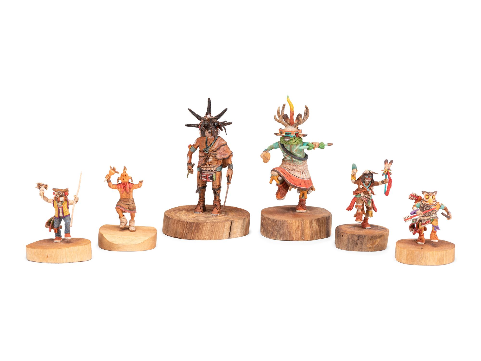 Group of Miniature Hopi Katsinas