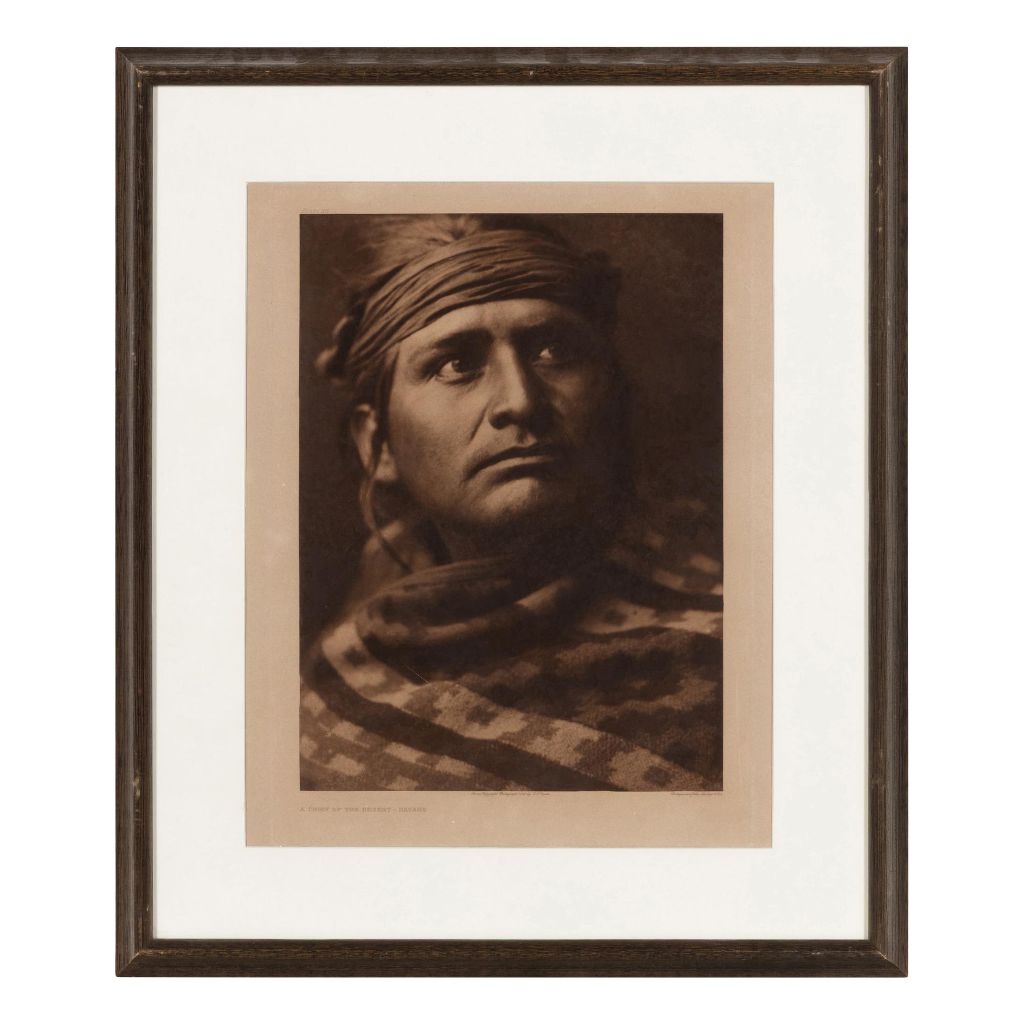 A Chief of the Desert - Navaho, Plate 26