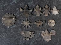 Zuni Mosaic Inlay Pins / Brooches