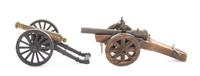Two Models of Cannons, Length of longer 10 1/2 inches.