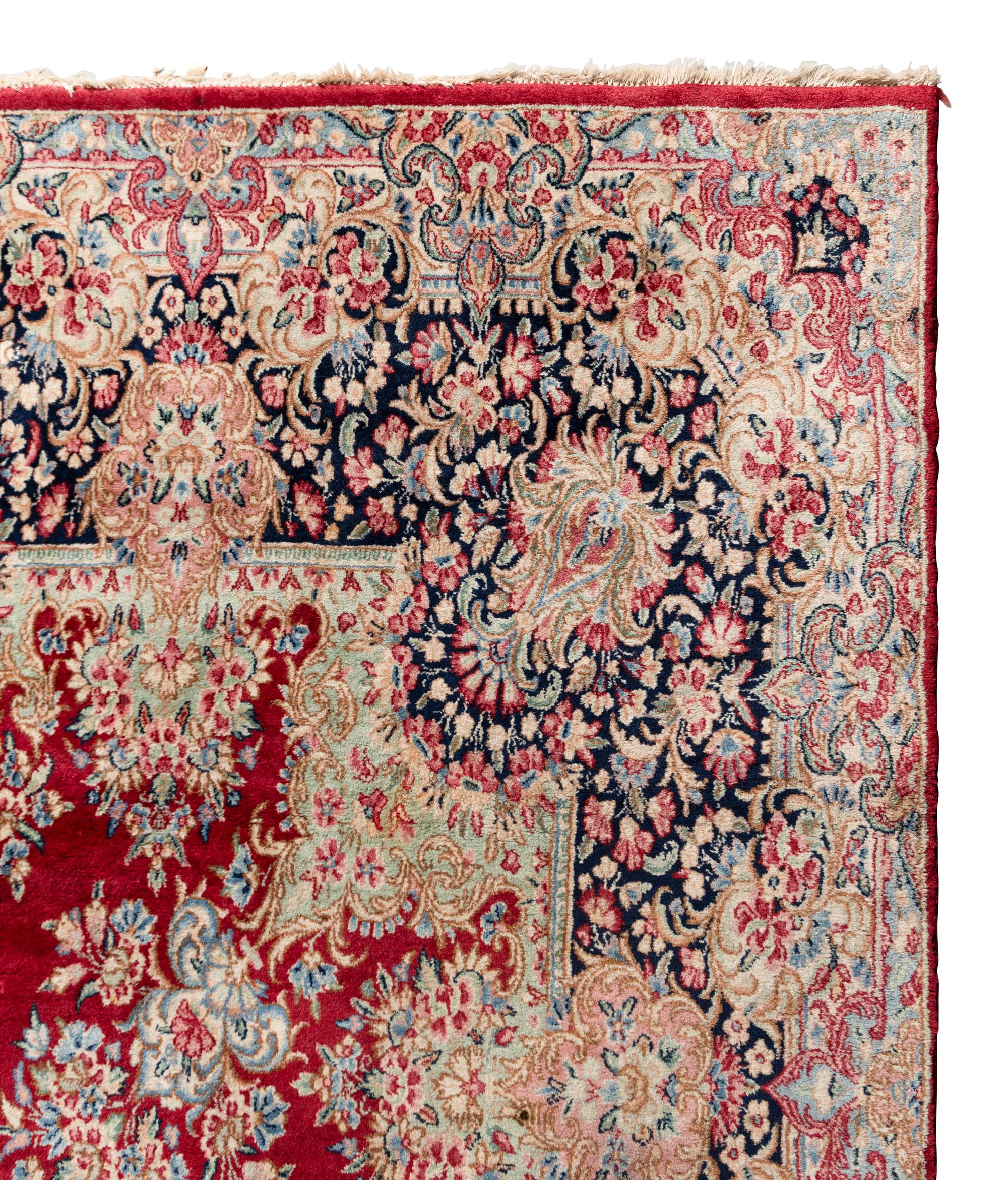 A Kirman Wool Rug