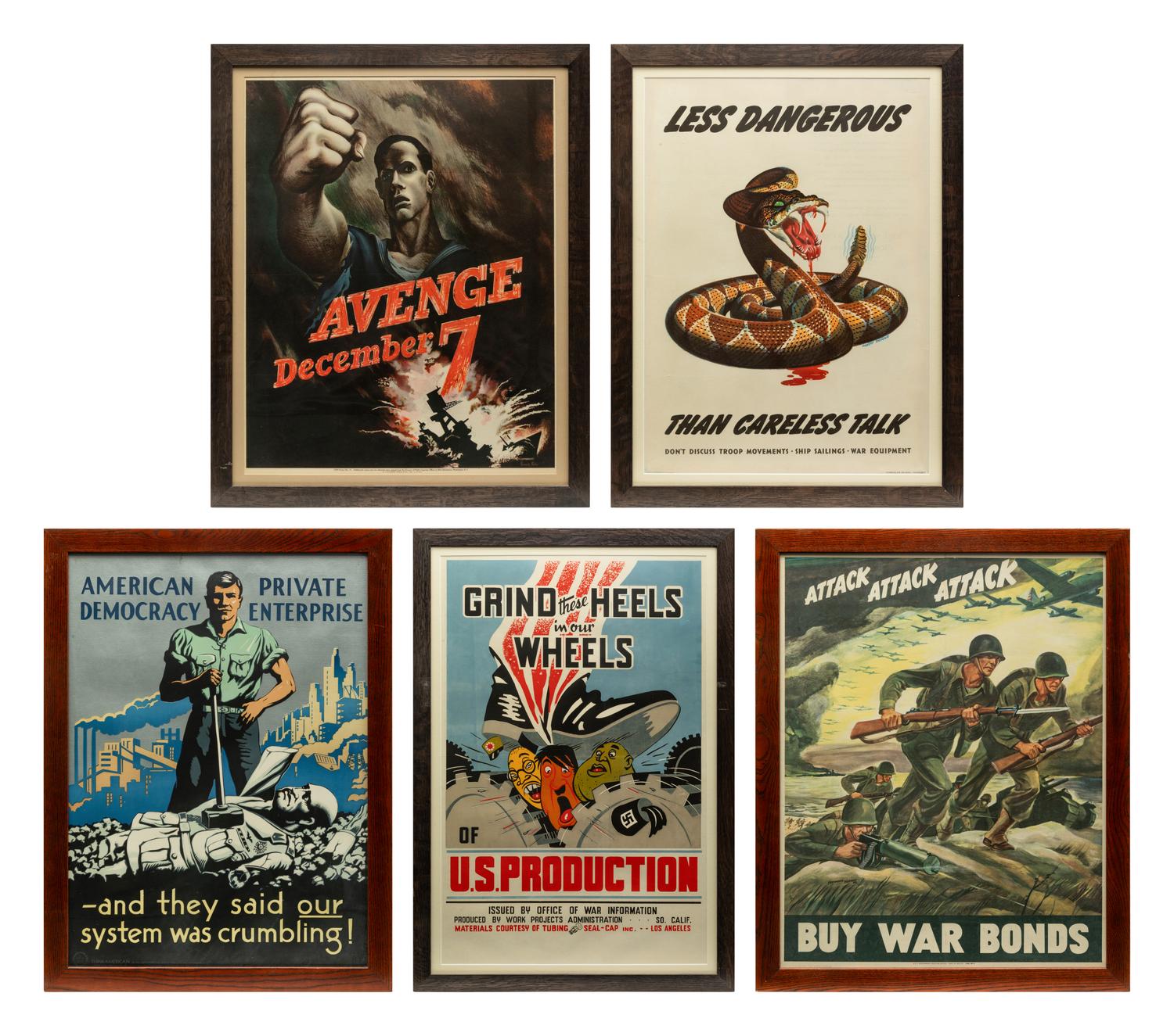 A Group of WWII Propaganda Posters