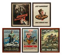 A Group of WWII Propaganda Posters