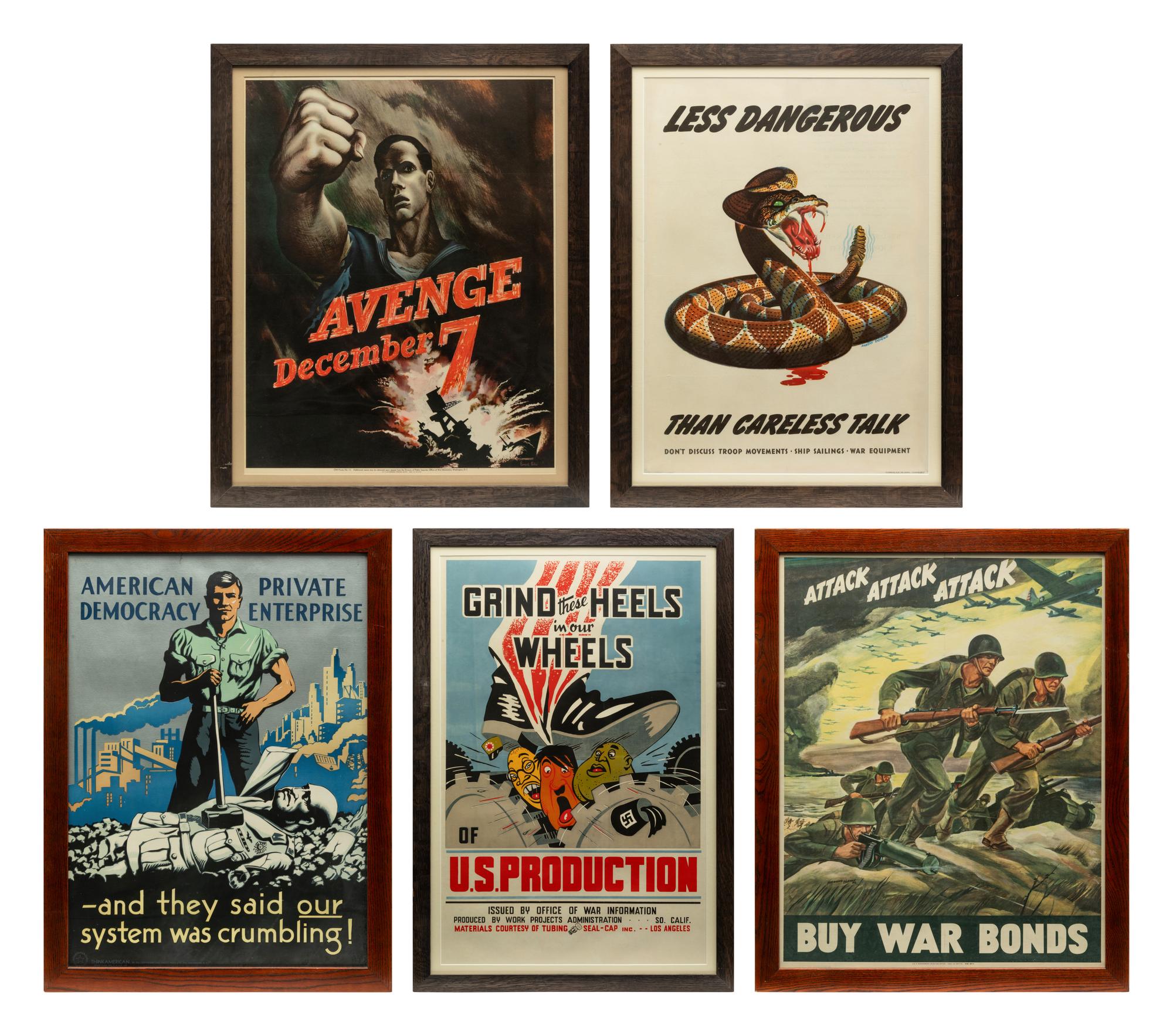 A Group of WWII Propaganda Posters