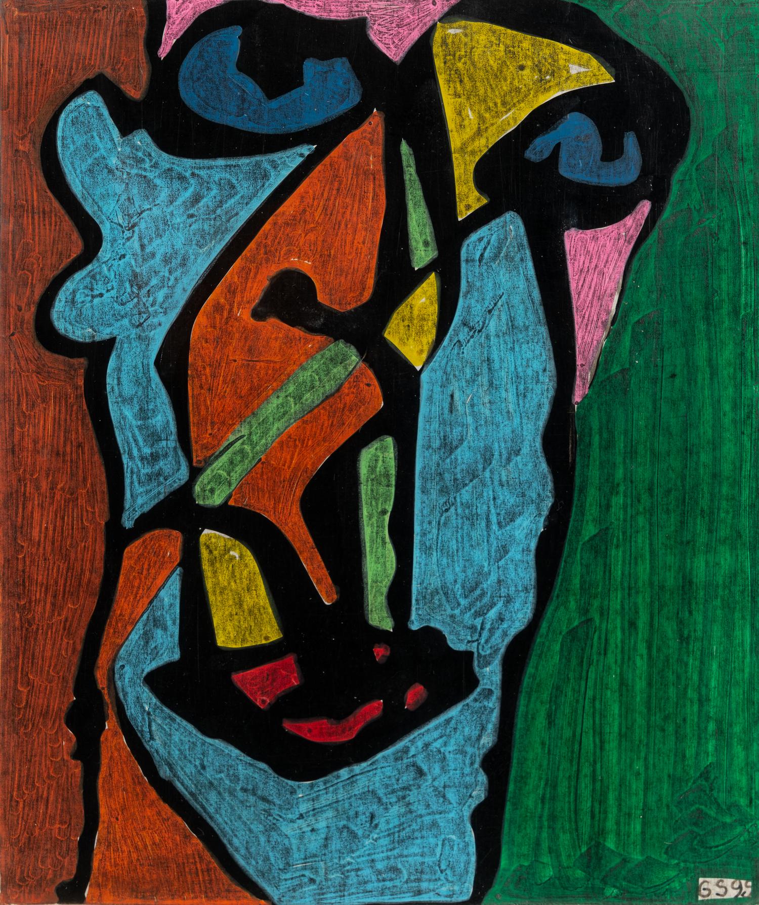 Untitled (Heads) (two works)