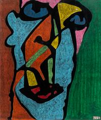 Untitled (Heads) (two works)