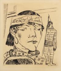 Max Beckmann, (German, 1884-1950), Schlangendame, 1921