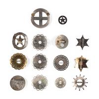 Collection of Plains Brooches, Pins, and Conchas