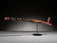 Western Great Lakes Twisted Pipe Stem, with Catlinite Bowl