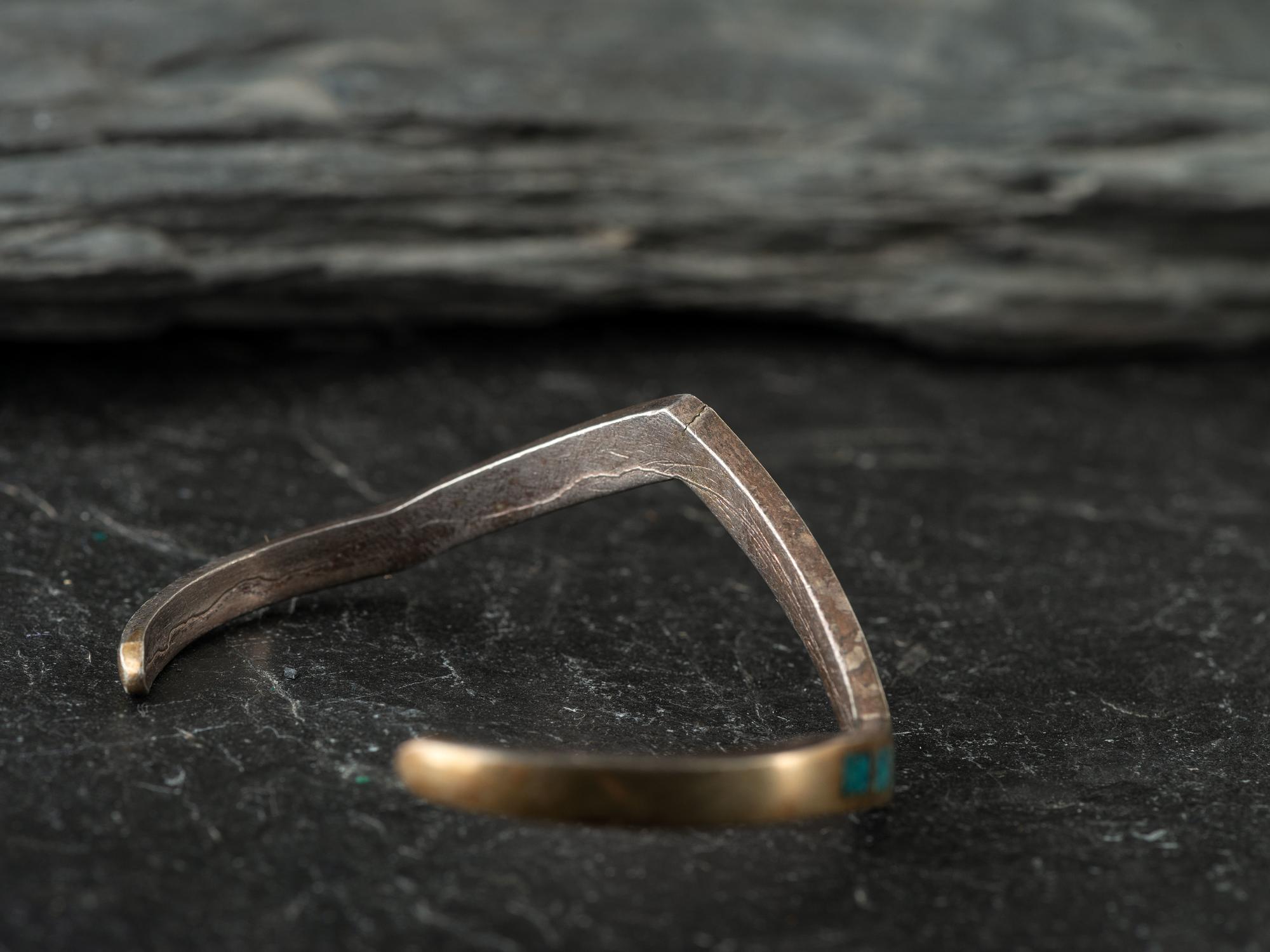 Navajo Silver and Turquoise Curio Cuff Bracelets